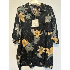 NWT Tommy Bahama Garden of Hope And Courage 100% Silk Button Shirt Men's L  $138